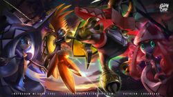 gen_7_pokemon legendary_pokemon logan_cure nintendo pokemon tapu_bulu tapu_fini tapu_koko tapu_lele