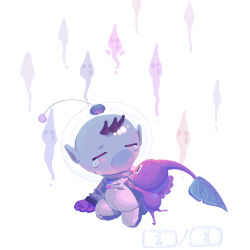 Rule 34 | 1boy, big nose, black eyes, brown hair, buttons, colored skin, crying, crying with eyes open, death, fraction, full body, ghost, gloves, helmet, highres, hug, leaf, looking at another, male focus, nintendo, no mouth, olimar, on one knee, pikmin (creature), pikmin (series), pointy ears, pointy nose, radio antenna, red gloves, red pikmin, red skin, sad, scar, scar on face, short hair, simple background, space helmet, spacesuit, teardrop, tears, user interface, very short hair, whistle, white background, yu pikmin