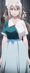 1girl absurdres anime_screenshot breasts dress highres large_breasts lily_(spy_kyoushitsu) solo spy_kyoushitsu stitched third-party_edit