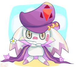 Rule 34 | banchou, coat, coat on shoulders, culumon, delinquent, digimon, digimon (creature), flower, hat, highres, oridigi, original, solo