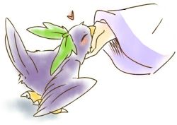 1girl bird black_bird female_focus green_ribbon heart one_hand raven recoloured reiuji_utsuho ribbon skirt solo touhou white_background yakumo_ran