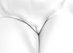 1girl cleft_of_venus close-up crotch_focus grey_scales groin monochrome ogre_(illustogre) original pussy solo