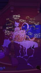 1futa 1girl absurdres animal_ears ass bed bedroom blonde_hair bottle breasts clothed_sex cum cum_in_pussy cum_on_ass cum_on_body english_text fakeryway femdom final_fantasy final_fantasy_xiv fingerless_gloves futa_with_female futanari futasub gloves happy happy_sex heart highres huge_breasts kemonomimi_mode leg_grab legs_up mating_press on_bed open_mouth partially_undressed pointy_ears sex smile tail white_hair y&#039;shtola_rhul