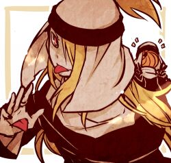 2boys alternate_eye_color black_gloves blonde_hair deidara_(naruto) double_v gloves jewelry long_hair looking_at_viewer lowres male_focus mask multiple_boys naruto_(series) naruto_shippuuden ninja red_eyes ring tobi_(naruto) tongue tongue_out uchiha_obito v white_background yosakuh