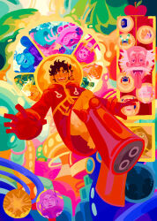 6+boys 6+girls absurdres artist_name black_hair blonde_hair blue_hair boots brook_(one_piece) coat color_wheel curly_hair dr._vegapunk facial_hair franky_(one_piece) fur_trim gloves green_hair headphones highres jewelry_bonney jinbe_(one_piece) knee_boots long_hair monkey_d._luffy multicolored_hair multiple_boys multiple_girls mustache nami_(one_piece) nami_(one_piece)_(egghead) nico_robin nico_robin_(egghead) official_alternate_costume one_piece open_mouth pink_hair red_coat red_footwear red_gloves red_hair robot roronoa_zoro s-hawk s-snake sanji_(one_piece) scar scar_on_face science_fiction sentoumaru seraphim_(one_piece) short_hair shorts smile spearmintaii spoilers teeth tongue tongue_out tony_tony_chopper two-tone_hair usopp v vegapunk_atlas vegapunk_edison vegapunk_lilith vegapunk_pythagoras vegapunk_shaka vegapunk_york white_hair yellow_shorts