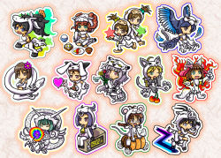 00s 6+girls akizuki_ritsuko amami_haruka animal_costume boar_(chinese_zodiac) cherry chibi chinese_zodiac clock dog_(chinese_zodiac) dragon_(chinese_zodiac) feathers fire flower food fruit futami_ami futami_mami ganaha_hibiki hagiwara_yukiho hamster hamuzou heart highres horse_(chinese_zodiac) hoshii_miki idolmaster idolmaster_(classic) ketchup kikuchi_makoto kisaragi_chihaya minase_iori miura_azusa monkey_(chinese_zodiac) multiple_girls omelet omurice otonashi_kotori ox_(chinese_zodiac) pumpkin rabbit_(chinese_zodiac) rat_(chinese_zodiac) rooster_(chinese_zodiac) sheep_(chinese_zodiac) shijou_takane siblings sisters snake_(chinese_zodiac) star_(symbol) takatsuki_yayoi tiger_(chinese_zodiac) twins yuutousei zodiac