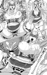 1boy alternate_breast_size angel angel_girl angewomon artist_request ass blush breast_press breasts breasts_out breasts_squeezed_together cervix christmas cum cum_in_pussy digimon dress embarrassed female_orgasm grabbing_another&#039;s_breast grabbing_from_behind groping hat heavy_breathing highres huge_ass jcm large_breasts long_hair looking_at_another looking_at_viewer mask missionary moaning monochrome motion_lines nipples orgasm pussy_juice santa_costume santa_hat sex tongue tongue_out translation_request vaginal very_long_hair wings x-ray