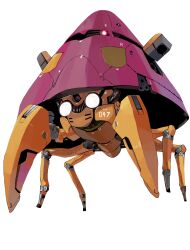Rule 34 | absurdres, animal focus, blank eyes, commentary request, full body, gen 1 pokemon, highres, looking at viewer, mecha, mechanization, nintendo, no humans, non-humanoid robot, parasect, pokemon, pokemon (creature), robot, simple background, solo, white background, white eyes, yunimaru