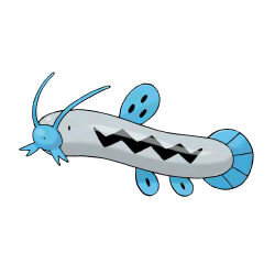 animal_focus barboach fish full_body gen_3_pokemon nintendo no_humans official_art pokemon pokemon_(creature) pokemon_focus pokemon_rse simple_background solo sugimori_ken third-party_source white_background