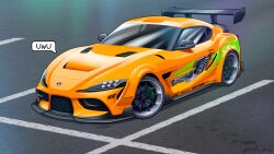 absurdres car fast_&amp;_furious fast_&amp;_furious highres imrinzlergtz_art motor_vehicle nitrous_oxide_systems shadow speech_bubble spoiler_(automobile) spopnsor sports_car the_fast_and_the_furious the_fast_and_the_furious_1 toyota toyota_supra toyota_supra_mk_v twitter_username vehicle_focus