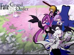 artoria_pendragon_(fate) avalon_(fate) fate/grand_order fate_(series) mash_kyrielight meltryllis_(fate) merlin_(fate) merlin_(fate/prototype) modo saber_(fate) saber_alter