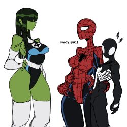 fantastic_four jennifer_walters marvel she-hulk spider-man spider-man_(series) symbiote t1tans90 tagme venom_(marvel)