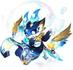 1other black_sclera brown_wings chibikemo colored_sclera detached_wings dragon dragon_village_(series) dragon_village_collection feathered_wings furry game_cg official_art orb scroll third-party_source tikitok_(dragon_village) tikitok_(unconscious)_(dragon_village) transparent_background white_eyes wings