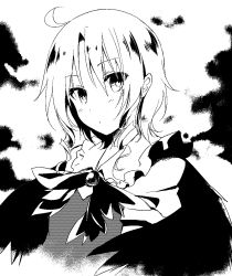 Rule 34 | 1girl, female focus, greyscale, monochrome, muse (seihou), seihou, short hair, solo, toosaka asagi