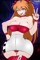 1boy 1girl anal animated ass ass_focus ass_shake bad_anatomy blue_eyes bottomless bouncing_ass cum cum_in_ass cum_overflow dark-skinned_male dark_skin hand_on_own_hip happy_sex highres huge_ass large_penis long_hair looking_at_viewer looking_back miniskirt moaning music neon_genesis_evangelion orange_hair penis presenting race revealing_clothes seductive_gaze sex skirt smug sound souryuu_asuka_langley tagme thong twerking video zonen404
