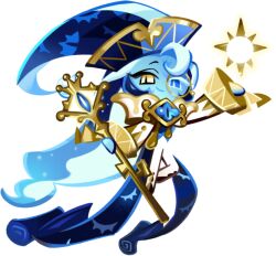 1boy androgynous blue_eyes blue_hair blue_skin brooch coattails colored_eyelashes colored_skin cookie_run cookie_run:_kingdom full_body game_cg gold_trim hat heterochromia holding holding_staff jewelry long_hair male_focus mismatched_eyelashes monocle official_alternate_costume official_art shadow_milk_cookie shadow_milk_cookie_(sage_of_truth) simple_background solo staff third-party_source transparent_background very_long_hair white_eyelashes yellow_eyes
