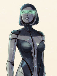 android edi_(mass_effect) grey_hair highres joints lrtrevelyan mass mass_effect_(series) mass_effect_1 mass_effect_3 mechabare metal robot science_fiction