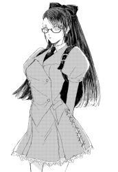 asamiya_athena bow glasses highres maximum_impact_ii psycho_soldier purple_hair school_uniform skirt snk the_king_of_fighters