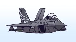 air-to-air_missile aircraft airplane chibi fighter_jet karepack kf-21_boramae military_vehicle no_humans original vehicle_focus