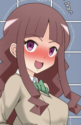 1girl digimon digimon_ghost_game female_focus highres long_hair ribbon smile solo tsukiyono_ruli