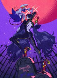 1boy 1girl ass bayonetta bayonetta_(series) black_hair blue_eyes bodysuit breasts company_name earrings elbow_gloves ezume_(rosehip) furry furry_female furry_male glasses gloves grave gun highres jewelry large_breasts lipstick long_hair makeup mole mole_under_mouth nintendo sega shoes smile solo sonic_(series) sonic_the_hedgehog super_smash_bros. very_long_hair weapon white_gloves