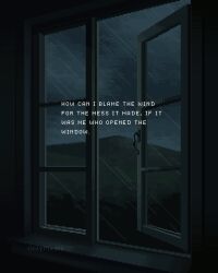 cloud cloudy_sky dark english_text grey_sky highres hill muted_color no_humans onlypixeeels open_window original pixel_art rain scenery shadow sky window windowsill