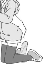 1girl animated between_legs blinking bottomless clothed_sex cock_warming dildo dildo_riding disembodied_hand female_masturbation flat_chest greyscale hand_between_legs head_out_of_frame hood hood_down hoodie jacket legs lifting_another&#039;s_clothes lifting_person loli long_sleeves lowres masturbation monochrome no_panties object_insertion open_mouth original out_of_frame picking_up pussy_juice pussy_juice_on_dildo pussy_juice_on_sex_toy pussy_juice_trail qswan sex sex_toy short_hair simple_background sitting smile spread_legs stealth_masturbation stealth_sex sweater thighhighs thighs toy v_arms vaginal vaginal_object_insertion video wariza white_background