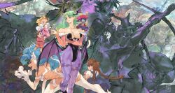 2022 4boys 6+girls absurdres all_fours anger_vein animal_ears animal_hands animal_print anita_(darkstalkers) arms_up bare_shoulders bat_print bat_wings blonde_hair blue_eyes blue_hair boots bracelet braid breasts brown_hair bx-02_blodia capcom capcom_fighting_collection cat_ears cat_girl cat_tail chibi child chinese_clothes chun-li claws cleavage clothing_cutout collarbone crossed_arms crossover crown cyberbots darkstalkers devilot_de_deathsatan_ix doll dougi dress fang feet felicia_(darkstalkers) fighting_stance forehead game_cg gem green_eyes green_hair guile happy hat headless_doll heart_cutout hibiki_dan highres hsien-ko jewelry jiangshi jumping kasugano_sakura kicking long_braid long_hair looking_back m._bison mecha medium_breasts monster_girl morrigan_aensland multiple_boys multiple_girls muscular muscular_male no_eyebrows non-web_source official_art open_mouth outstretched_arms pantyhose pinkiri pocket_fighter print_pantyhose puffy_sleeves purple_pantyhose qingdai_guanmao revealing_clothes robot ryu_(street_fighter) school_uniform shirt shouting signature skirt smile smug soldier spiked_bracelet spikes squatting street_fighter street_fighter_ii_(series) tail tamio tan tank_top tao_(warzard) teeth tiara upper_teeth_only warzard white_dress white_fur white_shirt wings