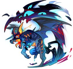 baskerville_(dragon_village) baskerville_(shadow_of_greed)_(dragon_village) dragon dragon_village_(series) dragon_village_collection flaming_eyes game_cg living_shadow lowres no_humans official_art red_eyes third-party_source transparent_background