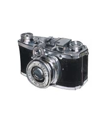 camera highres no_humans object_focus original photoshop_(medium) ramon_nunez simple_background single-lens_reflex_camera still_life white_background