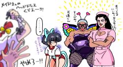 Rule 34 | 2girls, blue eyes, braid, buruma, genderswap, genderswap (mtf), gym uniform, multiple girls, ranma-chan, red hair, saotome genma, saotome ranma, single braid, tendou akane, tendou souun, wanta (futoshi)