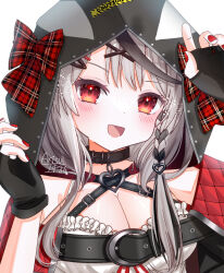 1girl arisuuuuu.1436 breasts highres hololive holox large_breasts orca orca_girl ribbon sakamata_chloe virtual_youtuber
