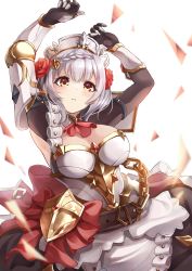 Rule 34 | 1girl, absurdres, blunt bangs, braid, genshin impact, highres, noelle (genshin impact), sazanka, solo