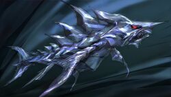 alien beak byneet daiei_motion_picture fins fish flippers full_body gamera_(series) gamera_vs._zigra giant giant_monster highres kaiju monster ocean red_eyes sea_monster shark slit_pupils space_monster swimming tail underwater water zigra