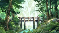 advertising aircraft animal animated anime_screenshot bird cityscape fish flower forest frog highres horse hot_air_balloon landscape mountain multiple_boys multiple_girls music nature orange_hair outdoors rabbit river sound swimming swimsuit video water waterfall whale
