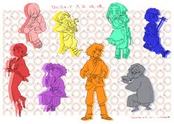 Rule 34 | 3girls, 5boys, digimon, digimon adventure, glasses, highres, ishida yamato, izumi koshiro, kido jo, multiple boys, multiple girls, tachikawa mimi, takaishi takeru, takenouchi sora, yagami hikari, yagami taichi