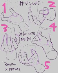 dated grey_background guide heart highres how_to monochrome nnnillust original simple_background solo upper_body