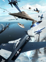 Rule 34 | alternate universe, antarctica, darren tan, flying saucer, highres, osprey, spacecraft, ufo