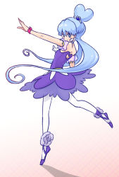 Rule 34 | 10s, 1girl, alternate form, bad id, bad pixiv id, blue eyes, blue hair, blue skirt, cure princess, cure princess (sherbet ballet), dress, female focus, full body, hair bun, happinesscharge precure!, heart hair bun, jewelry, long hair, looking at viewer, magical girl, matching hair/eyes, pantyhose, plantar flexion, precure, shirayuki hime, shoes, show-nosuke, simple background, single hair bun, skirt, smile, solo, twintails, white background, white pantyhose, wrist cuffs