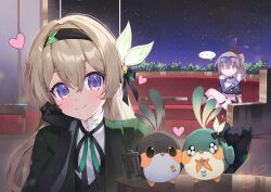 Rule 34 | ..., 2girls, 2others, binato lulu, black gloves, black ribbon, closed mouth, collared shirt, eyewear on head, firefly (birefly) (honkai: star rail), firefly (honkai: star rail), firefly (jepella rebellion) (honkai: star rail), fishnet socks, fishnets, gloves, green jacket, grey hair, hair between eyes, hair intakes, hair ornament, hair ribbon, heart, honkai: star rail, honkai (series), jacket, long hair, multiple girls, multiple others, neck ribbon, ponytail, ribbon, shirt, silver wolf (honkai: star rail), single drill, smile, socks, speech bubble, tinted eyewear, trailblazer (honkai: star rail), trailblazer (trailbirder) (honkai: star rail), white shirt