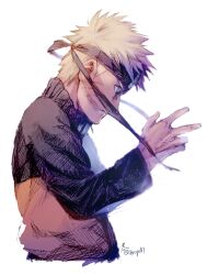 Rule 34 | 1boy, blonde hair, blue eyes, closed mouth, forehead protector, highres, jacket, long sleeves, male focus, naruto (series), naruto shippuuden, ninja, orange jacket, simple background, solo, spiked hair, upper body, uzumaki naruto, white background, zifletts