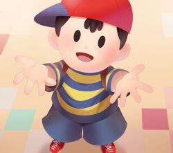 bad_tag black_hair child hat mother_(series) mother_2 ness_(mother_2) nintendo red_hat shirt shota sjsj_10 striped_clothes striped_shirt super_smash_bros.