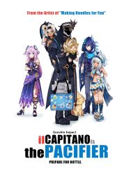 2boys 4girls absurdres aged_down animal_ear_fluff animal_ears antenna_hair aqua_scarf arm_at_side arm_cutout arm_strap armlet arms_at_sides arms_behind_back artist_name asymmetrical_sleeves baby_carrier baby_carry bandaid bandaid_on_face bandaid_on_nose bare_shoulders bat_ears belt bikini bikini_skirt black_belt black_bra black_cloak black_footwear black_gloves black_hair black_headband black_helmet black_hood black_jacket black_leotard black_pants black_sleeves black_trim black_undershirt blue_bikini blue_eyes blue_footwear blue_gemstone blue_trim blunt_bangs boots bow bow_bikini bra braid braided_sidelock brass_knuckles brown_gloves capitano_(genshin_impact) capybara carrying chain character_name child chinchilla_ears citlali_(genshin_impact) clawed_gauntlets cleavage_cutout cloak closed_eyes closed_mouth clothing_cutout colored_eyelashes copyright_name cover crossed_arms dark_skin denim detached_sleeves english_text facial_mark family feather_hair_ornament feathers fingerless_gloves fish-shaped_pupils floating_headgear fringe_trim full_body fur-lined_gloves gem genshin_impact gladiator_sandals gloves gold gold_chain gradient_clothes gradient_hair gradient_skirt green_eyes grey_bikini grey_pants hair_between_eyes hair_ornament hair_over_one_eye hair_rings hair_tubes half-skirt hand_on_another&#039;s_shoulder hat headband headgear height_difference helmet high_heel_sandals high_heels high_ponytail highres hip_vent holding_luggage hood hooded_cloak iansan_(genshin_impact) jacket jeans jewelry kachina_(genshin_impact) koholasaurus_(genshin_impact) leglet leotard long_braid long_hair long_skirt midriff mualani_(genshin_impact) multicolored_bikini multicolored_hair multiple_boys multiple_girls nail_polish navel_cutout necktie nyanea one_eye_closed onesie open_clothes open_jacket open_mouth ororon_(genshin_impact) pants parody parted_bangs paw_print pink_bow pink_hair pink_pupils platform_footwear pointy_ears ponytail ponytail_with_braided_base purple_bow purple_hair purple_necktie purple_skirt red_eyes sandals scarf short_eyebrows shoulder_cutout side_slit sidelocks skirt skull_hair_ornament sleeveless_turtleneck_leotard spiked_helmet standing swimsuit tan tepetlisaurus_(genshin_impact) the_pacifier_(movie) thigh_marking toes triangle triangle_facial_mark triangle_print twin_braids two-tone_bikini two-tone_bow underwear v-shaped_eyebrows vision_(genshin_impact) visor_cap weapon white_background white_bow white_hair white_skirt wing_hat_ornament winged_footwear yellow_hat yellow_pupils yumkasaurus_(genshin_impact)
