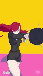 Rule 34 | 2girls, alternate color, animated, closed eyes, cyborg, dancing, dress, fencing, fighting, frilled dress, frills, george the bomb, gloves, hair over one eye, hat, highres, krieg (skullgirls), long hair, monochrome, multiple girls, parasoul (skullgirls), peacock (skullgirls), short hair, skirt, skullgirls, smile, soylakagura, sweater, top hat, turtleneck, turtleneck sweater, video, yellow background, yellow eyes