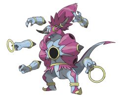 Rule 34 | absurdres, alternate form, artist request, claws, extra arms, full body, gen 6 pokemon, highres, hoopa, hoopa (unbound), horns, legendary pokemon, mythical pokemon, nintendo, official art, open mouth, pokemon, pokemon (creature), pokemon focus, pokemon oras, rayman limbs, sharp teeth, solo, standing, teeth, third-party source, transparent background, tusks, v-shaped eyes