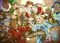 albert_heinrich blonde_hair blue_bow blue_dress bow chang_changku cyborg_009 dress francoise_arnoul geronimo_jr great_britain_(cyborg_009) green_eyes hair_over_one_eye hairband isaac_gilmore ivan_whisky jet_link low_neckline pyunma red_hairband shimamura_joe tanaotanako