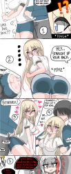 absurdres admiral_graf_spee_(azur_lane) ahegao ass_rubbing azur_lane bismarck_(azur_lane) commander_(azur_lane) highres original reign_(user_pgfa7472) see-through_clothes yandere