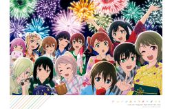 6+girls absurdres artbook asaka_karin asymmetrical_hair black_hair blonde_hair blue_eyes blue_kimono blunt_bangs blunt_ends bob_cut bow braid braided_bun brown_hair candy_apple closed_eyes emma_verde fireworks floral_print food freckles gradient_hair green_eyes green_hair grey_eyes grey_hair hair_between_eyes hair_bow hair_bun hair_ornament hair_over_one_eye half_updo hand_fan highres holding holding_fan japanese_clothes kimono konoe_kanata long_hair looking_at_viewer love_live! love_live!_nijigasaki_high_school_idol_club medium_hair mia_taylor mifune_shioriko miyashita_ai mole multicolored_hair multiple_girls multiple_moles nakasu_kasumi night night_sky nijigasaki_school_uniform non-web_source obi official_art one_eye_closed one_side_up open_mouth orange_eyes orange_hair osaka_shizuku paper_fan pink_eyes pink_hair ponytail print_kimono purple_eyes purple_hair red_bow red_eyes red_kimono ribbon sash school_uniform short_hair short_ponytail sidelocks single_side_bun sky smile streaked_hair swept_bangs takasaki_yu tennoji_rina twintails two-tone_hair uehara_ayumu v white_kimono yellow_eyes yellow_kimono yokota_takumi yukata yuki_setsuna zhong_lanzhu