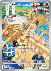 1girl akase_yuriko artist_name bandana blue_bandana blue_jacket blue_skirt blue_sky box brown_hair card_(medium) chain character_name cloud company_name construction construction_site copyright_name copyright_notice day drum english_text gen_5_pokemon grass grey_hair gurdurr hands_on_own_hips hat holding house instrument jacket ladder multiple_boys nintendo official_art open_clothes open_jacket open_mouth outdoors pink_shirt poke_ball_print pokemon pokemon_(creature) pokemon_card pokemon_tcg railing shadow shirt short_hair skirt sky smile stairs steel_beam taiko_drum teeth third-party_source trading_card tree upper_teeth_only wooden_beam