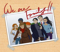 2girls 5boys alien alternate_costume alternate_form batman batman_(series) beanie black_hair blazer brown_hair bruce_wayne casual clark_kent dark_skin dc_comics dcau diana_prince flash_(series) formal_clothes glasses green_lantern green_lantern_(series) hand_on_own_hip hat hawkgirl j&#039;onn_j&#039;onzz jacket john_stewart justice_league kal-el kryptonian martian_manhunter multiple_boys multiple_girls orange_hair pants photo_(object) ponytail princess_diana_of_themyscira purple_pants red_scarf scarf shirt suit superman superman_(series) t-shirt the_flash wally_west wonder_woman wonder_woman_(series)